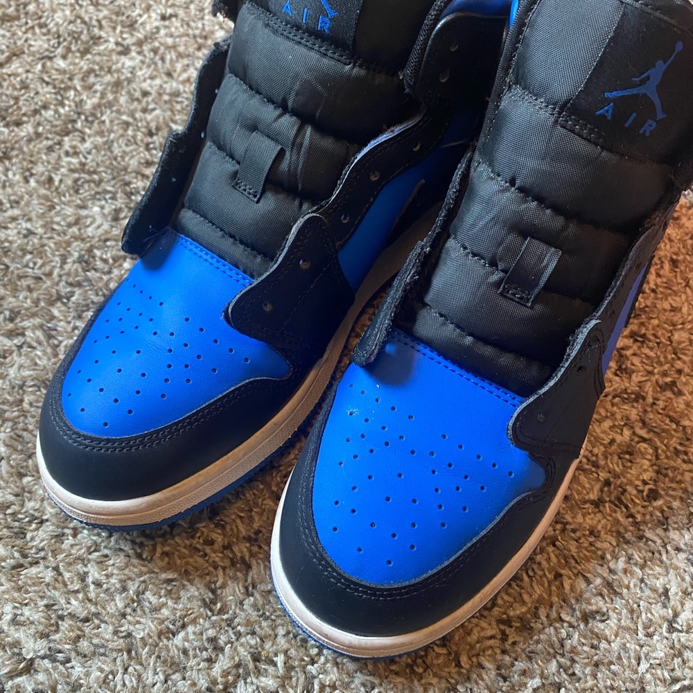 Air Jordan Black and Blue Sneakers